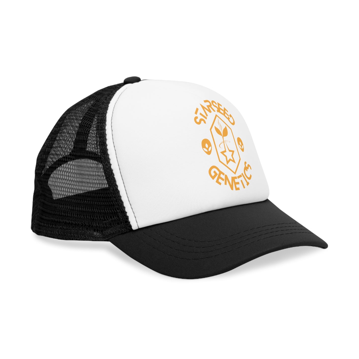 Starseed Genetics LAZER YELLOW Trucker Hat Black