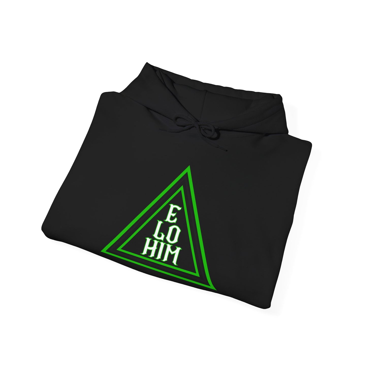 ELOHIM GREEN (Black) Heavy Blend™ Hoody