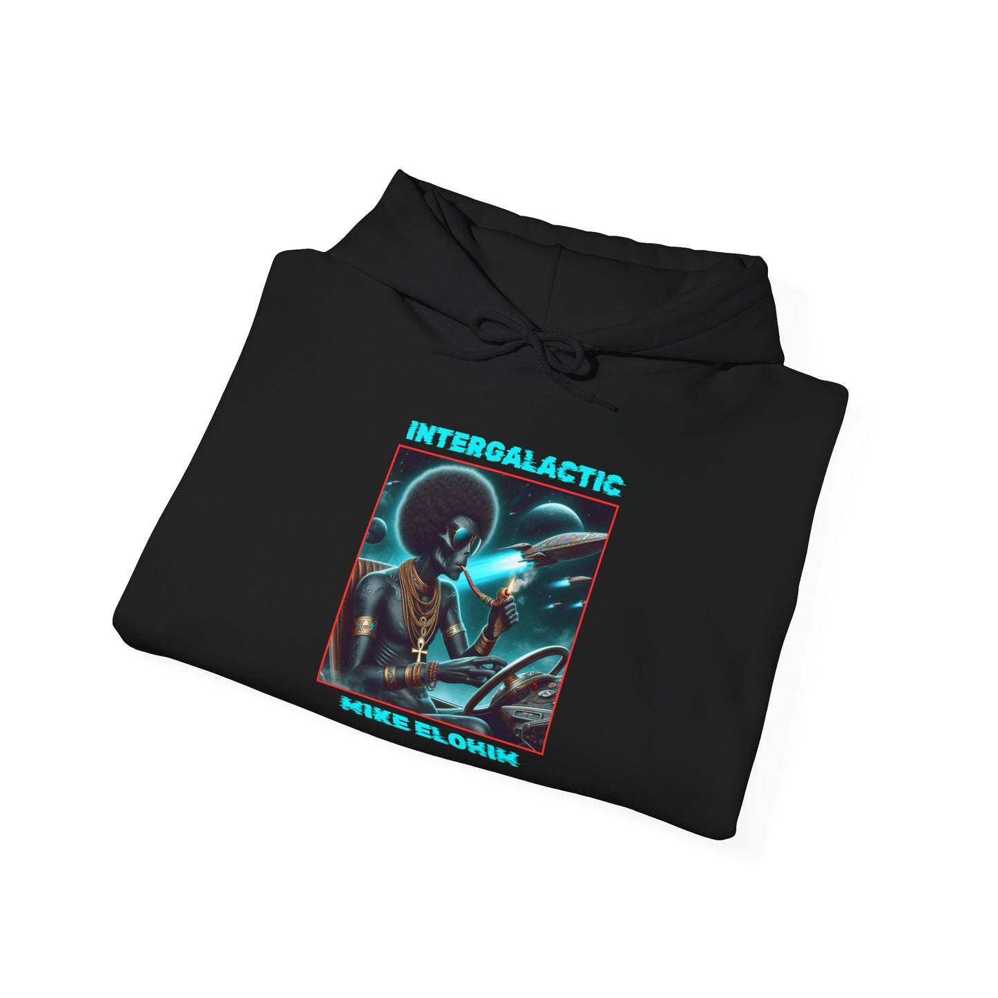 INTERGALACTIC RIDER (Black) Heavy Blend™ Hoody