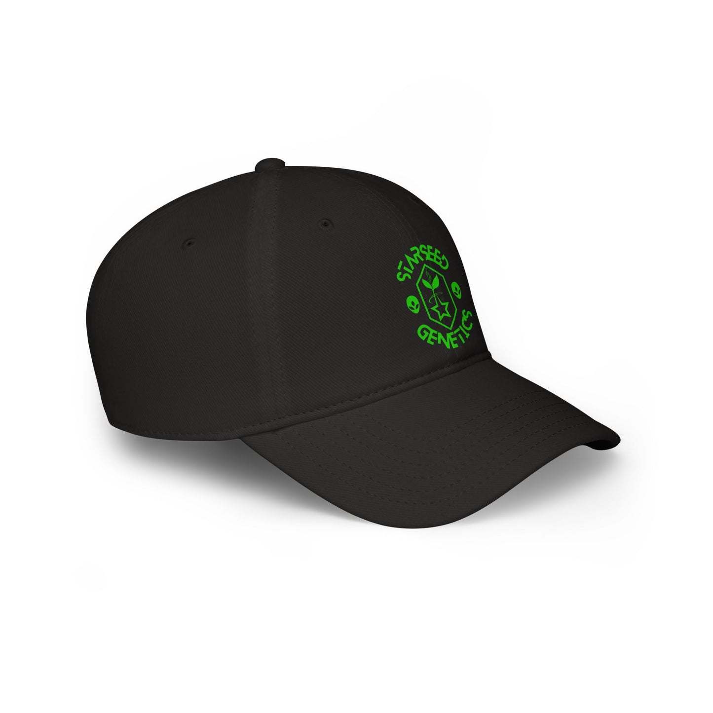 Starseed Genetics ELOHIM GREEN Dad Cap Black