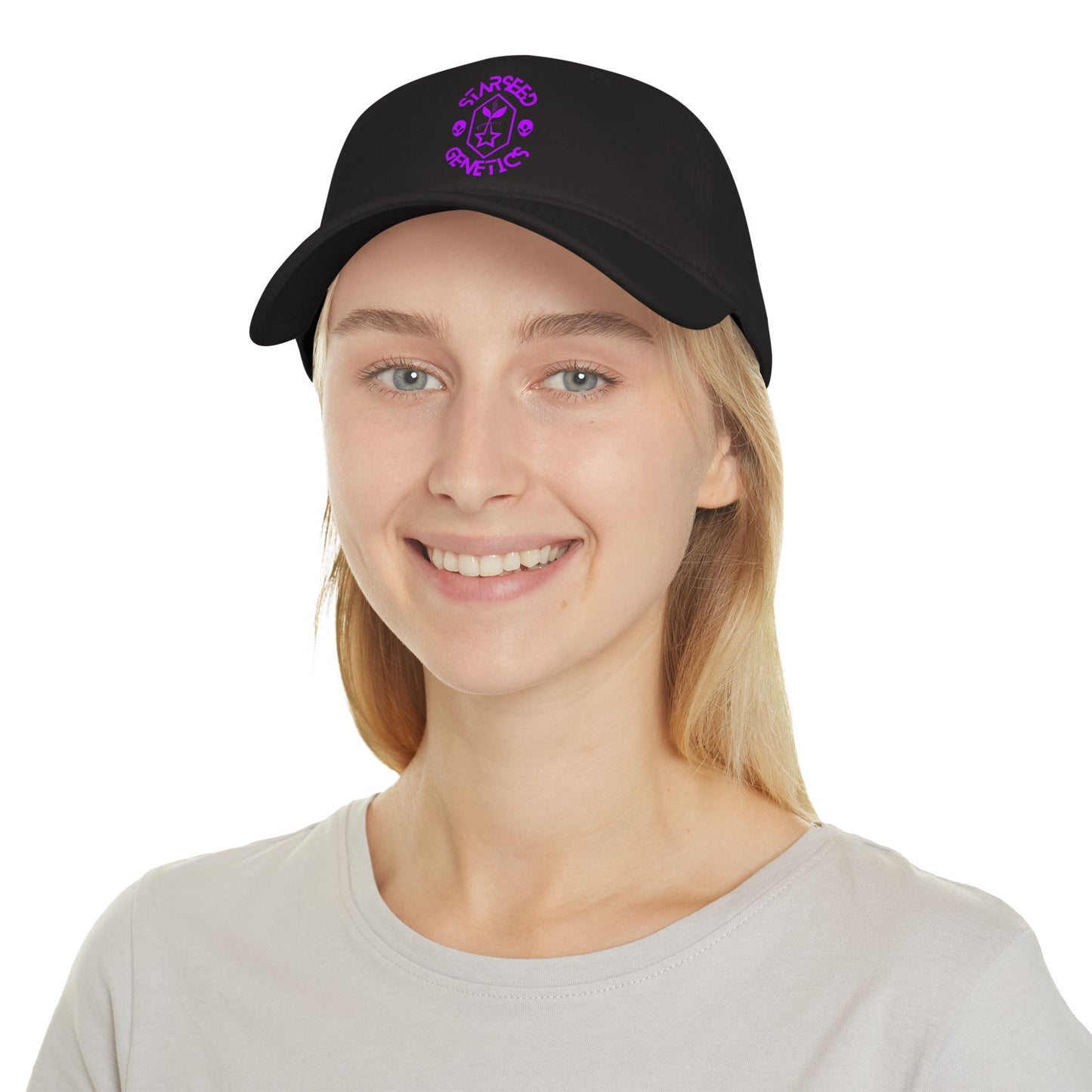 Starseed Genetics GALACTIC PURPLE Dad Cap Black