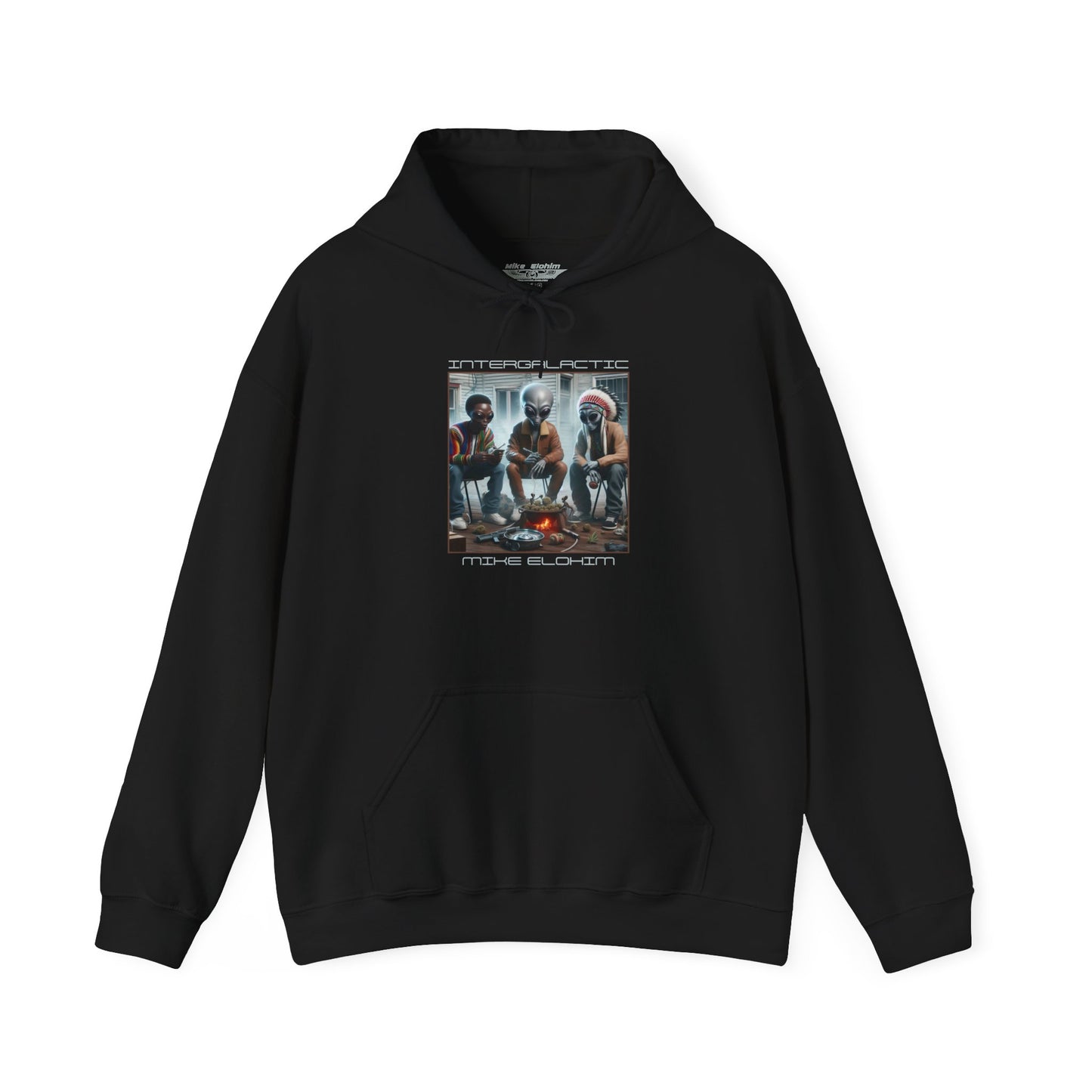 INTERGALACTIC FUNCTION (Black) Heavy Blend™ Hoody
