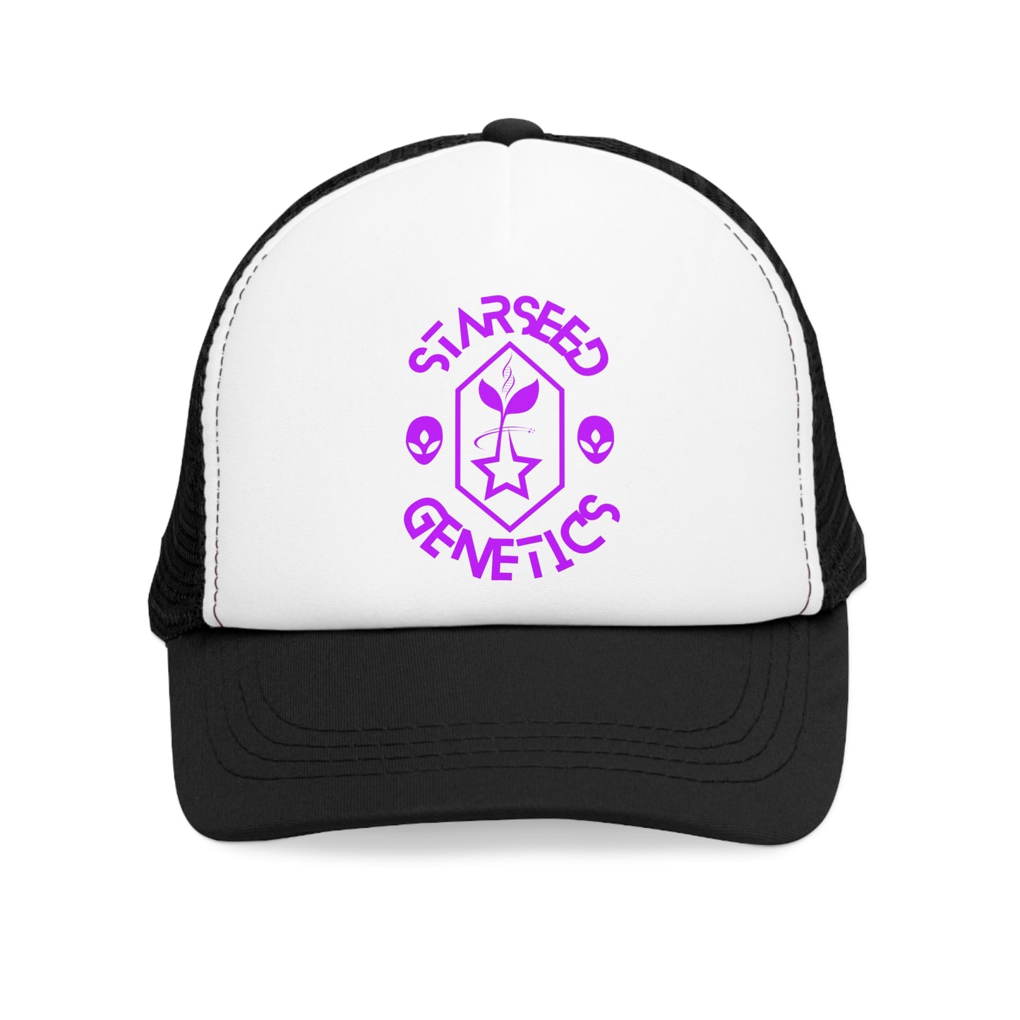 Starseed Genetics GALACTIC PURPLE Trucker Hat Black