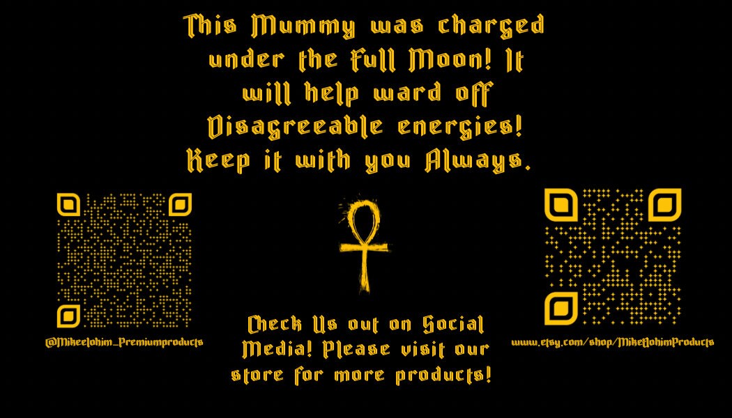 Mummy Paracord Necklace Gold\Silver Skull