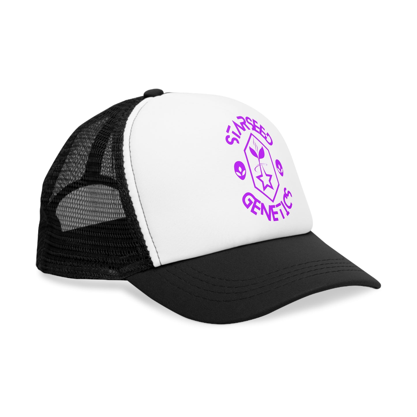 Starseed Genetics GALACTIC PURPLE Trucker Hat Black