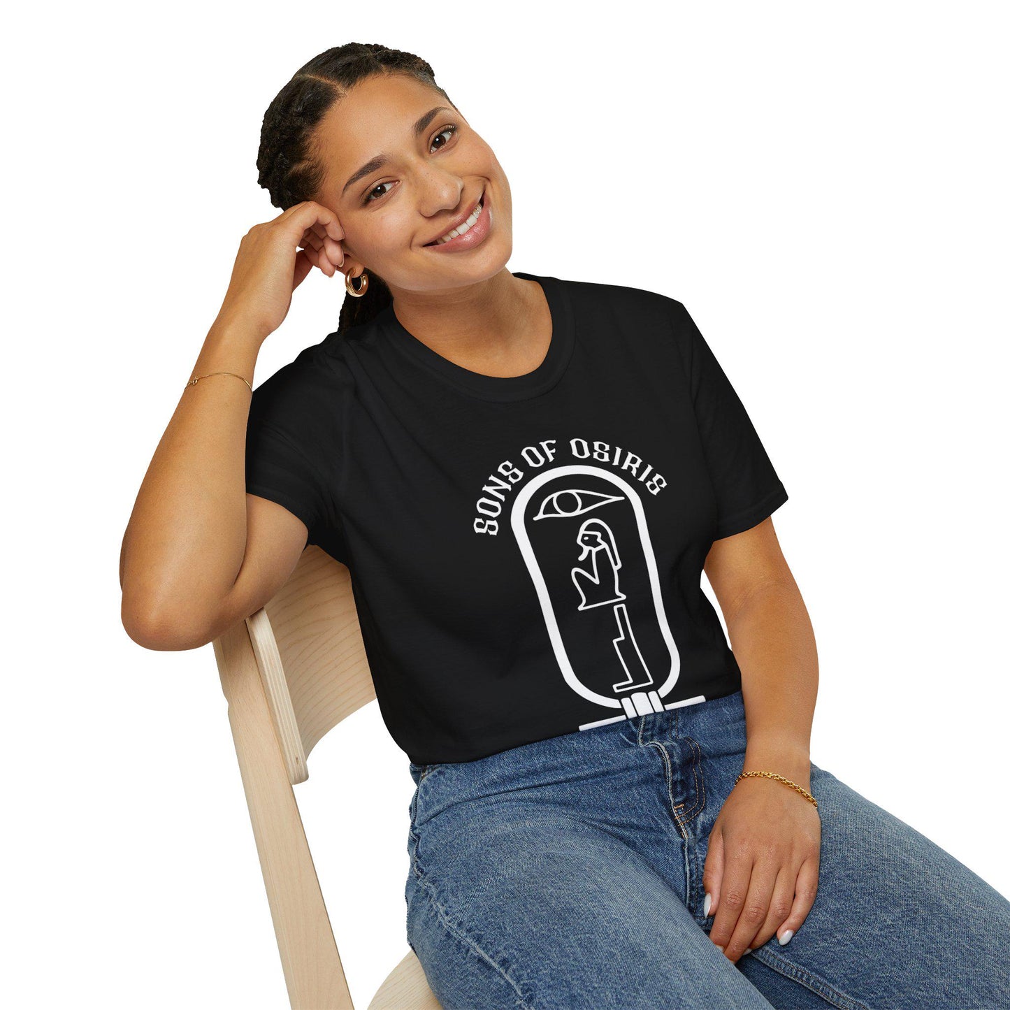 Sons Of Osiris white graphic (Black) gildan soft style Tee shirt