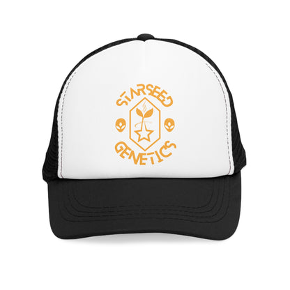 Starseed Genetics LAZER YELLOW Trucker Hat Black