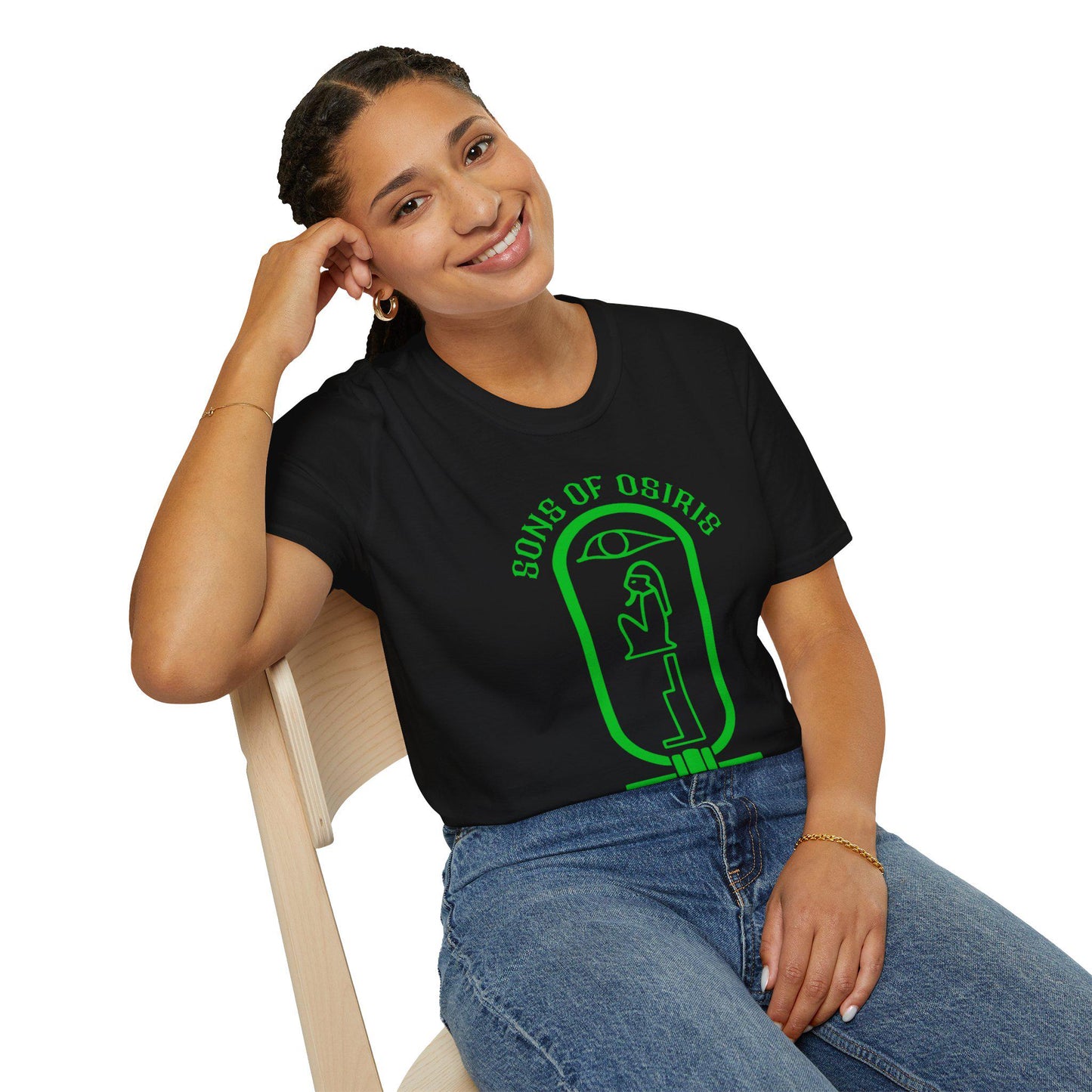 Sons Of Osiris Green Beam (Black) gildan soft style Tee shirt