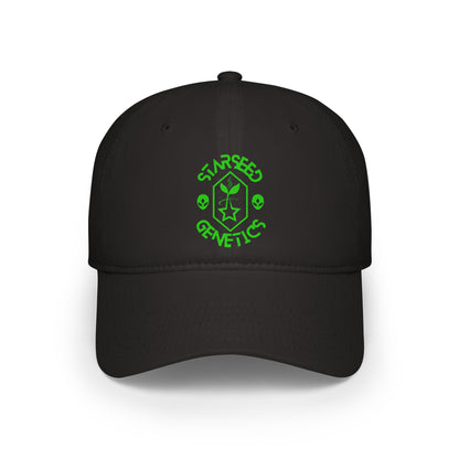 Starseed Genetics ELOHIM GREEN Dad Cap Black