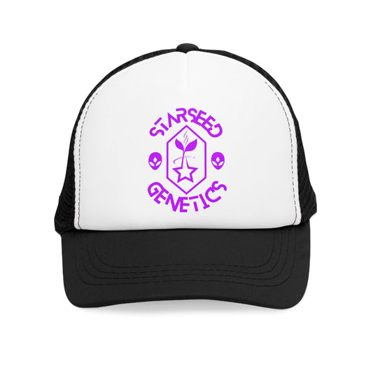 Starseed Genetics GALACTIC PURPLE Trucker Hat Black