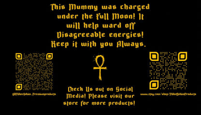 Mummy Paracord Necklace Gold\Silver Skull