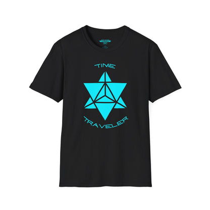 Time Traveler Merkaba (Black) gildan soft style T-shirt