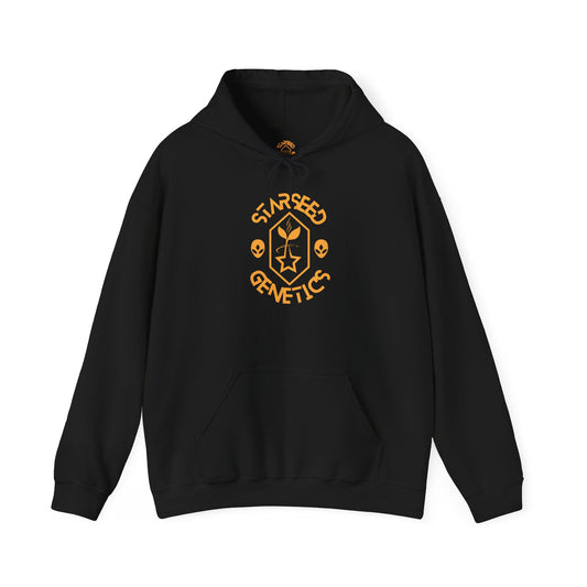 STARSEED GENETICS (LAZER Yellow) Black Hoodie