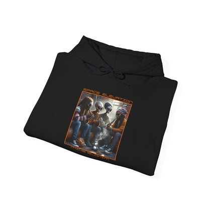 SPACE ELEVATION (Black) Heavy Blend™ Hoody