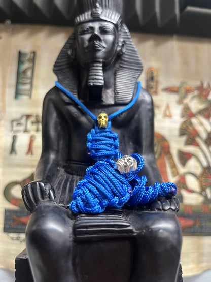 Mummy Paracord Necklace Gold\Silver Skull