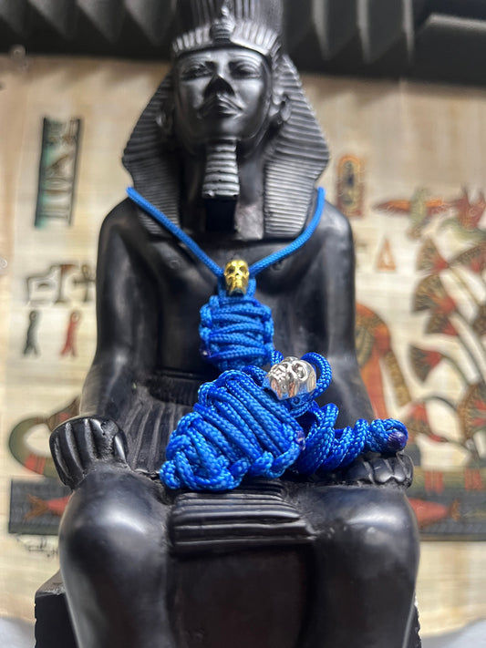 Mummy Paracord Necklace Gold\Silver Skull
