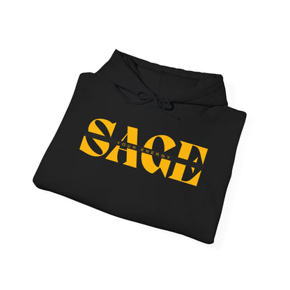 SAGE Your Energy Yellow (Black) Heavy Blend™ Hoodie