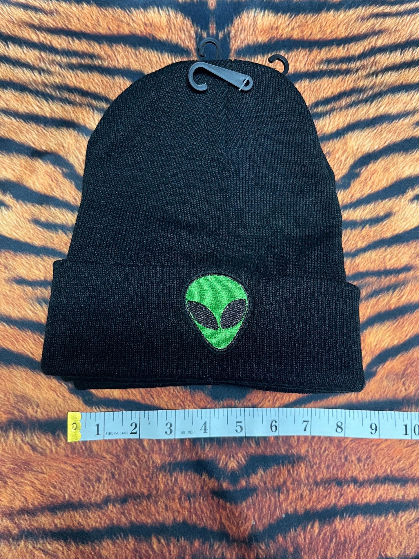Alien Head/ Third Eye/ Ankh Black beanie (Adult)